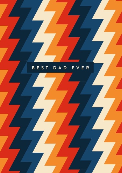 Best Dad Ever, Modern Card created by Lucrecia Caporale