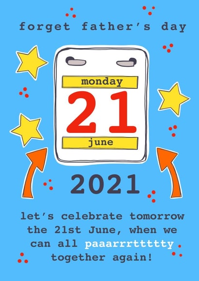 Forget Father’s Day 21st June card created by Charlotte Eldred
