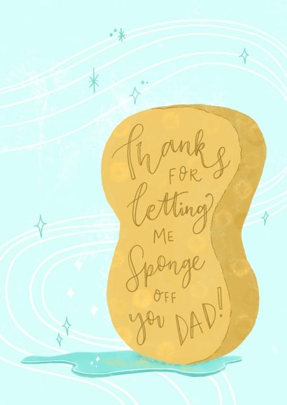 Sponge off of Dad Father’s Day card created by Envy Row