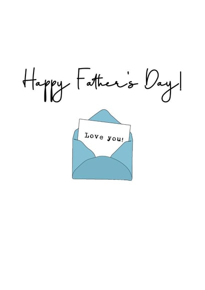 Love You Father's Day Message created by Ruby Wren Designs