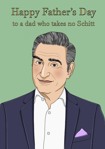 Funny No Schitt Father’s Day Card created by Lizzy B Draws.