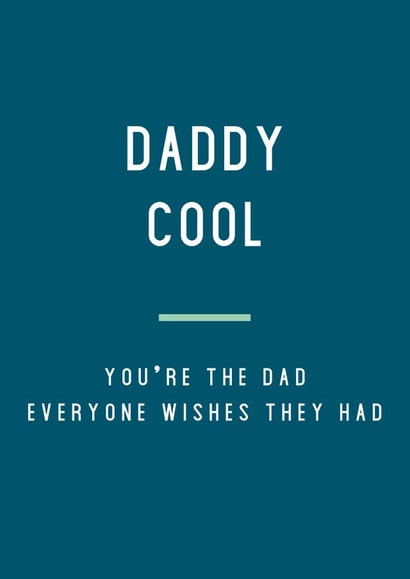Daddy Cool Father's Day Card created by Megan Claire