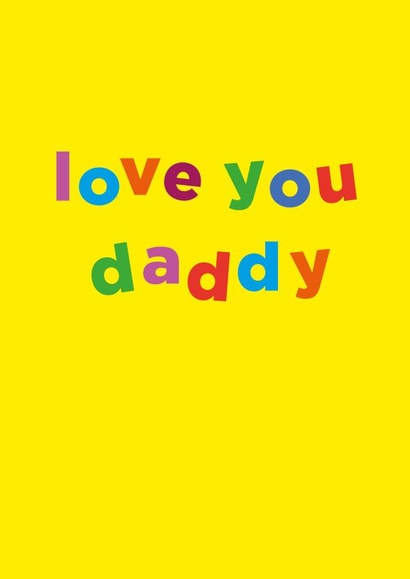 Love You Daddy Card 1001 created by Megan Claire