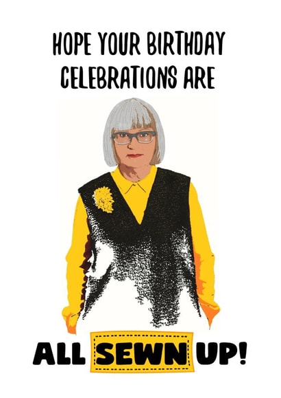 All Sewn up! Birthday card created by Stephanie Scala