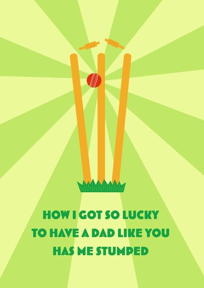 Cricket Dad Father's Day or Birthday Card created by Frankie Jackson