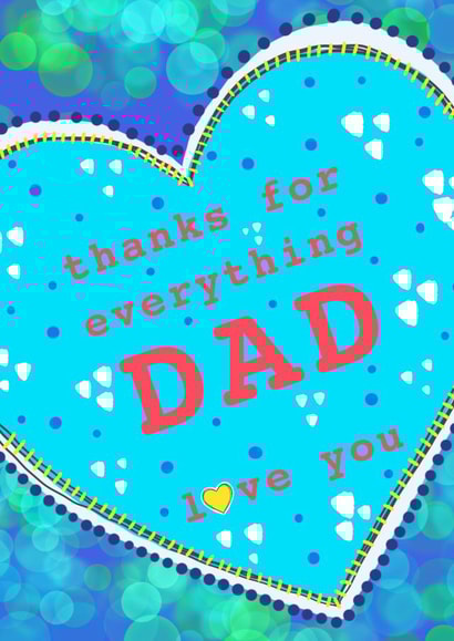 Father’s Day Thanks for everything Dad created by Charlotte Eldred