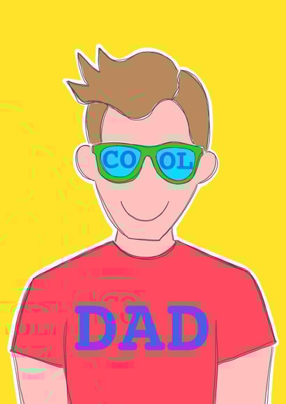 Father’s Day cool dad created by Charlotte Eldred