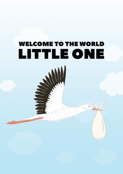 Welcome to the World New Baby Card created by Pearl Ivy