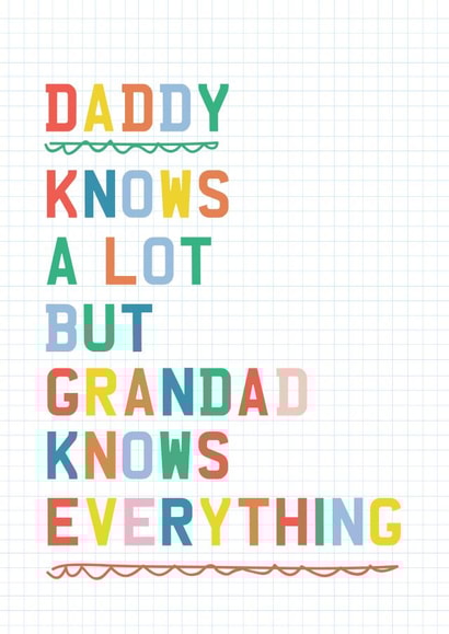 Clever Grandad Father's Day Card created by TillieMint