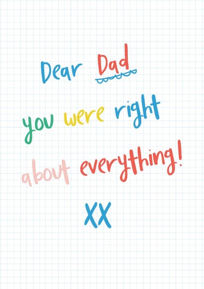 Dear Dad Funny Father's Day Card created by TillieMint
