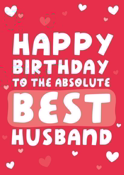 Best Husband Birthday Card created by Yasmin Atherton