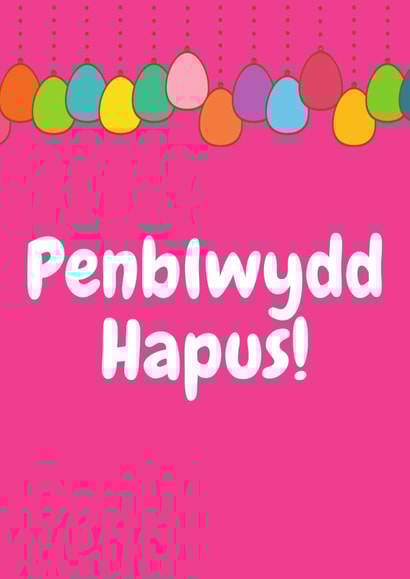 Penblwydd Hapus welsh birthday card created by Jodi Cox