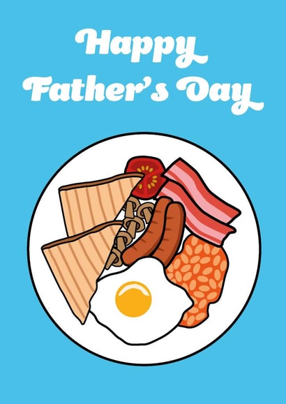 Full English Breakfast Farther's Day card created by Dan&Dee