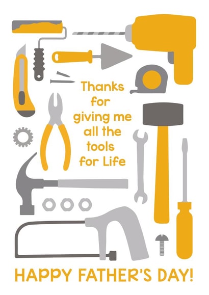 Father's Day Card - Tools For Life created by The Imagination Spot