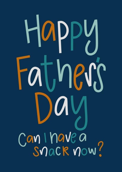 Fathers Day Daddy Snack Toddler Card created by Nurture and Cheer