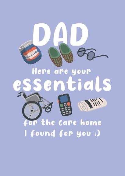 Care Home for Dad created by Kwirk Cards