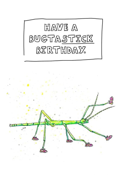 Stick Insect Birthday Card created by JOKstudios