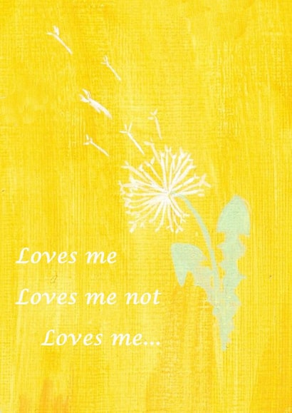 Love me, love me not card created by Misses Tree