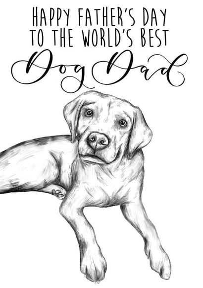 Father’s Day card from the dog created by The Amyverse