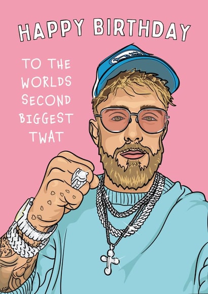 Jake Paul Birthday card created by Mr Muir
