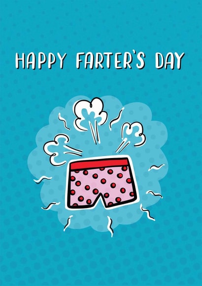 Farting Father’s Day Pants created by Ellie Newbury