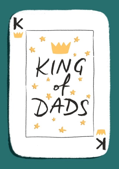 King of Dads Fathers Day Birthday Card for Dad created by Tilly Bean Loves