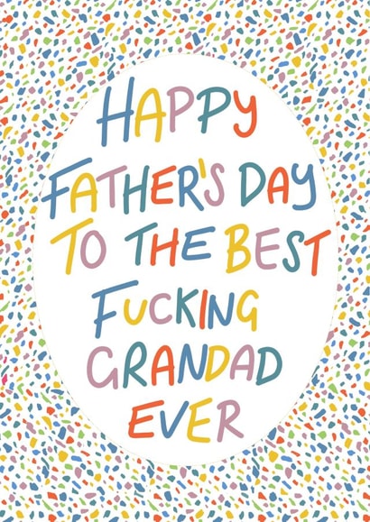 Best fucking grandad Father’s Day card created by Lyndsey Jade