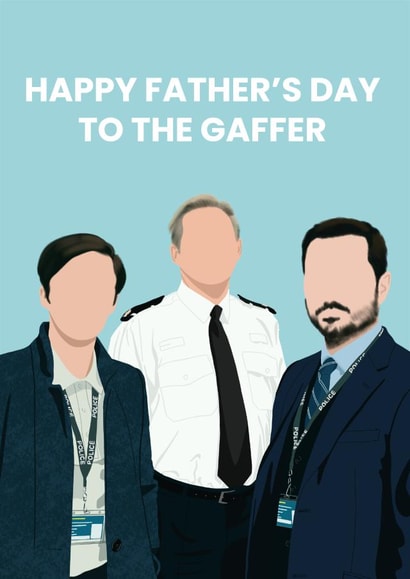 Line of Duty Ted Hastings Gaffer Father's Day card created by Jemma Rose Design
