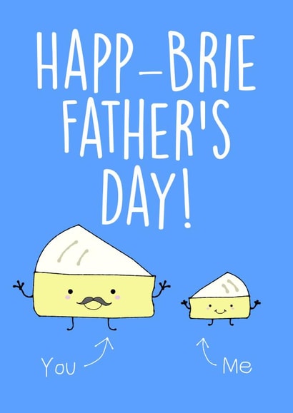 Happy Father's Day Brie Card created by C+C Cards