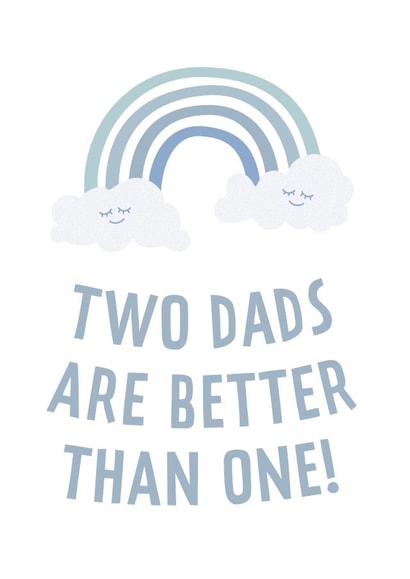 Two dads better than one rainbow card created by Bullar Designs