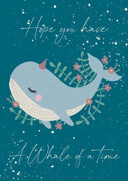 Hope you have a Whale of a time birthday card created by Emma