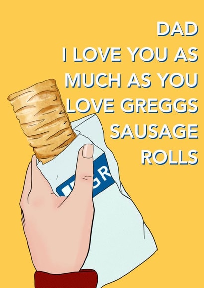 For a dad who loves sausage rolls more than his kids this Father’s Day  created by Kitty Strand