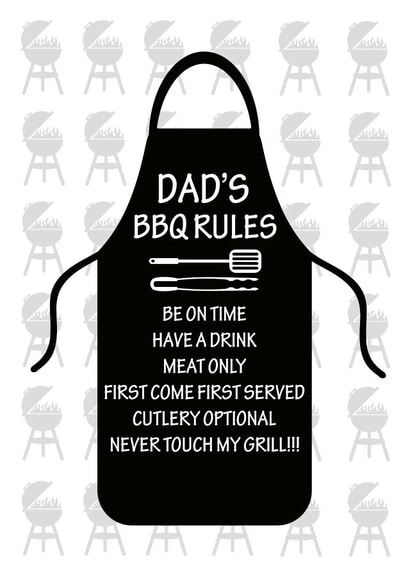 Dad's BBQ Rules Father's Day Card created by Simply Nix