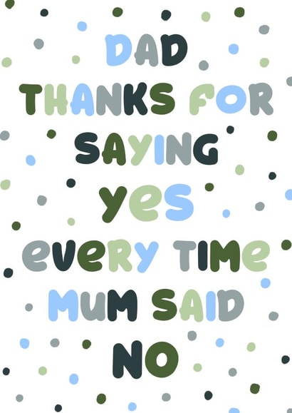 Thank you dad Father’s Day card  created by Paper Wishes Co