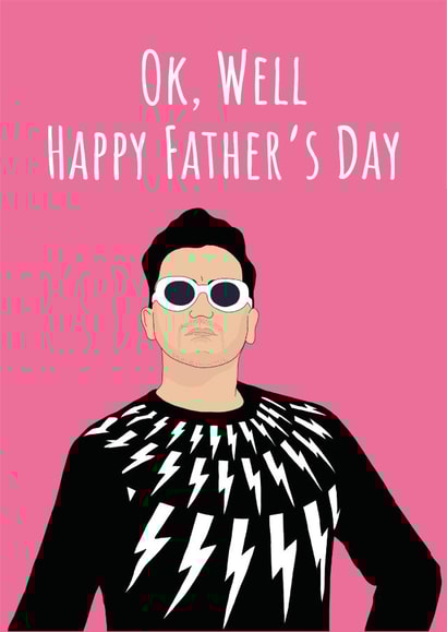 Schitt's Creek Happy Father's Day card created by Conor Rawson