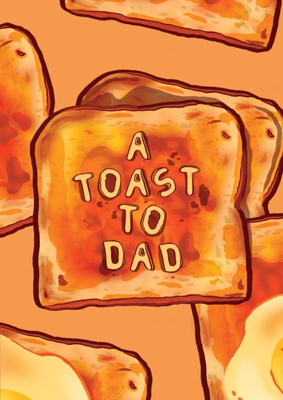 A Toast To Dad fathers day card created by Foggish