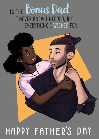 Bonus Dad Father's Day card created by InclusiviTwee
