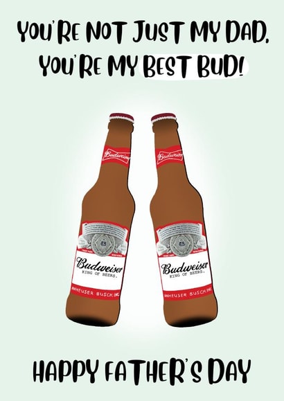 Best bud Father’s Day card created by Paper Wishes Co
