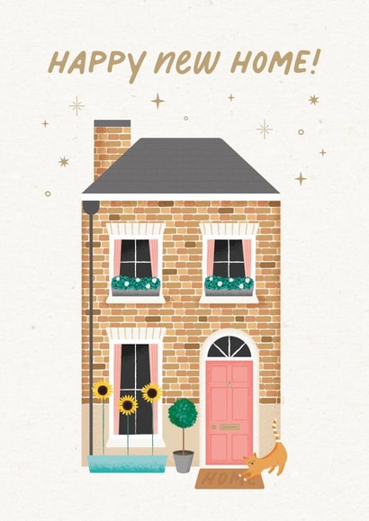 Modern New Home Card - Town House - Happy New Home! created by Studio Mads