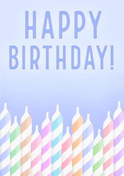 Pastel Birthday Candles created by Sam Spencer