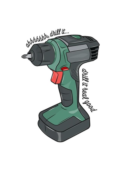 Funny DIY New Home Card - Salt N Pepa - Oh Drill It Drill It Real Good created by HURRICANE REMI