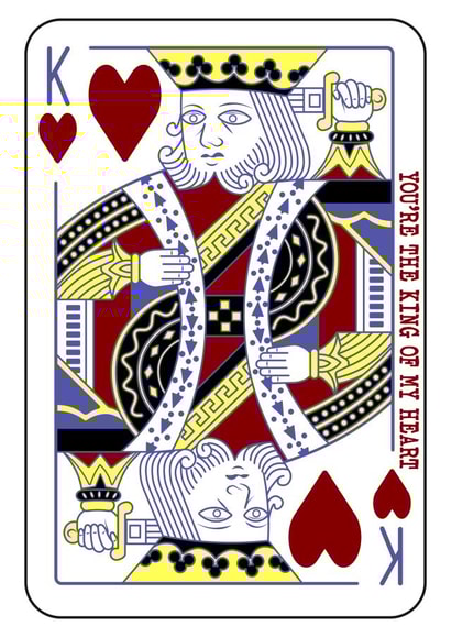 Playing card - King of my heart created by HURRICANE REMI