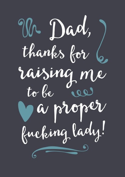 Proper lady Father's Day card created by Ginger Ink Design