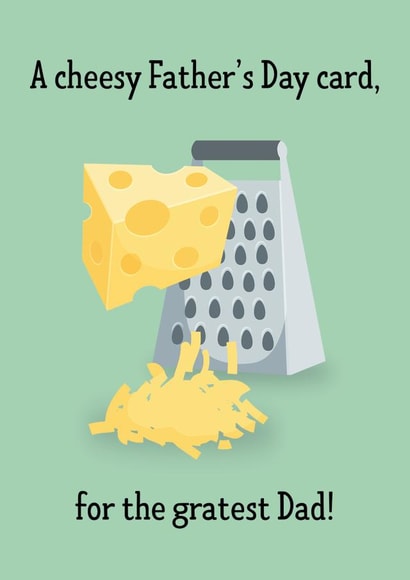 A Cheesy Father's Day Card created by Paper Jungle