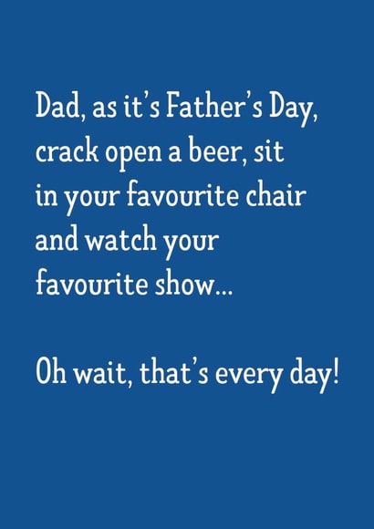 Every day Father's Day created by Paper Jungle