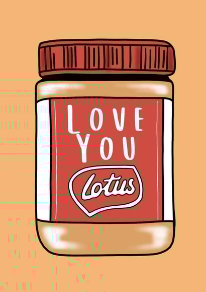 Love you lotus card  created by Keepseyshop