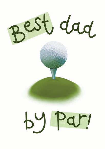 Punny Golf Father's Day Card created by Hot Dog greetings