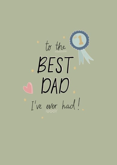 Best dad Father’s Day card created by Scribbled in Pink