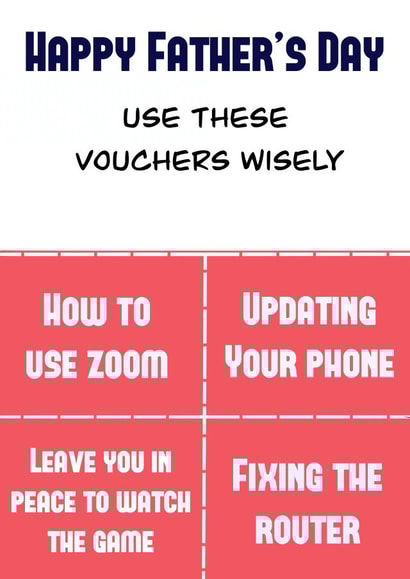 Father’s Day Gift Vouchers created by M Wills