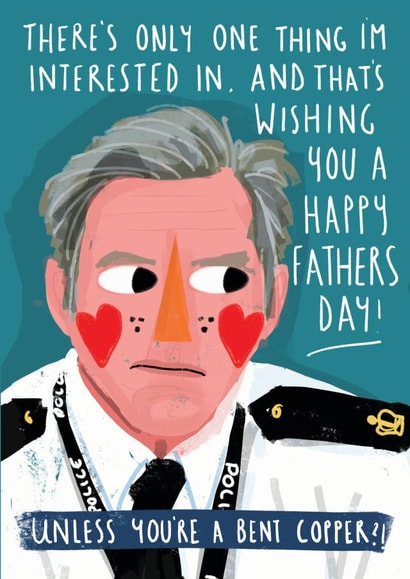 Line of Duty Fathes Day Card created by NICHOLA COWDERY ILLUSTRATIONS 